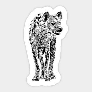 Spotted Hyena Sticker